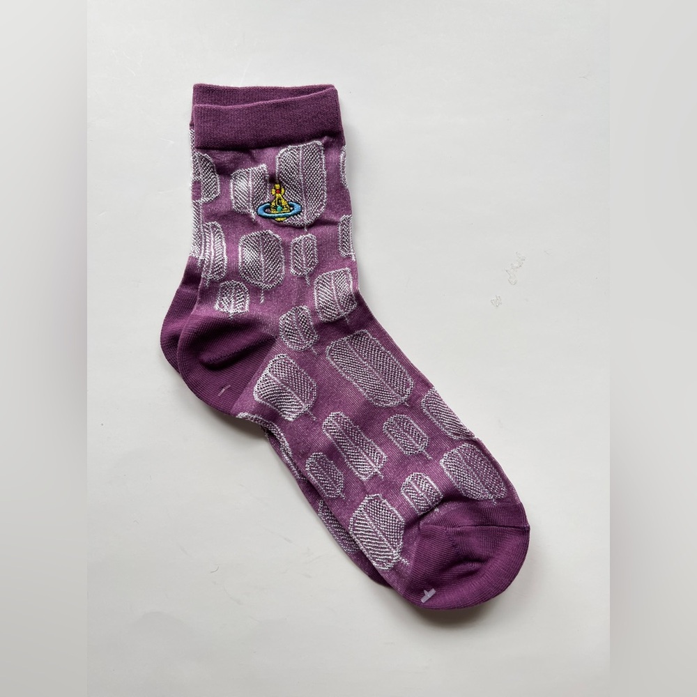 Vivienne Westwood Purple Pattern Socks
